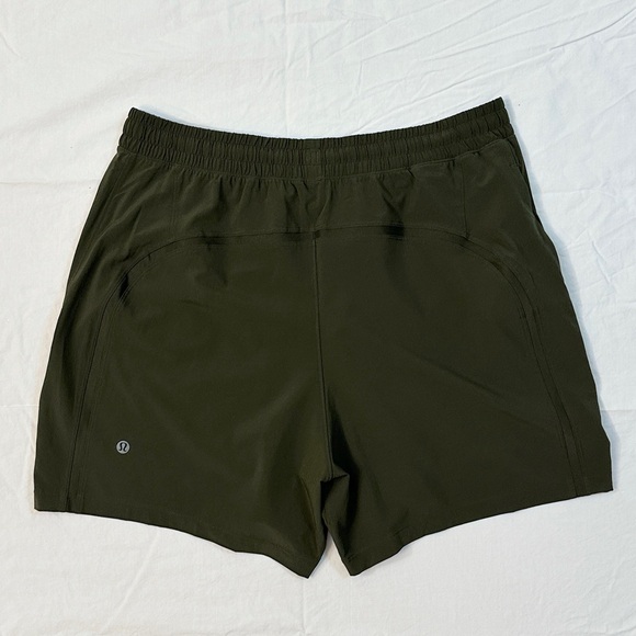 Lululemon Pace Breaker Linerless Short 5" - Dark Olive - L - Picture 10 of 12